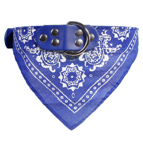 Adjustable Dog Leather Printed Soft Collar